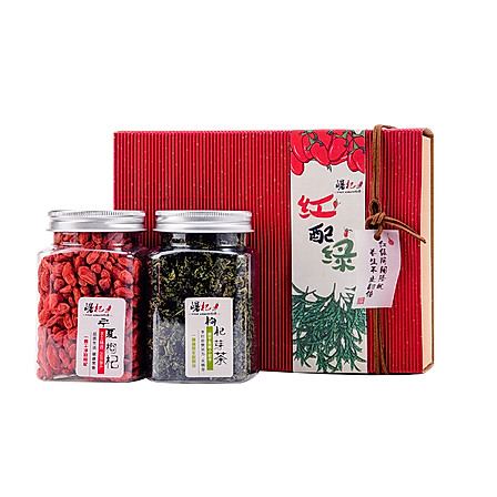 崛杞 枸杞紅配綠225g/盒 紅綠陰陽搭配 養生不止翻倍